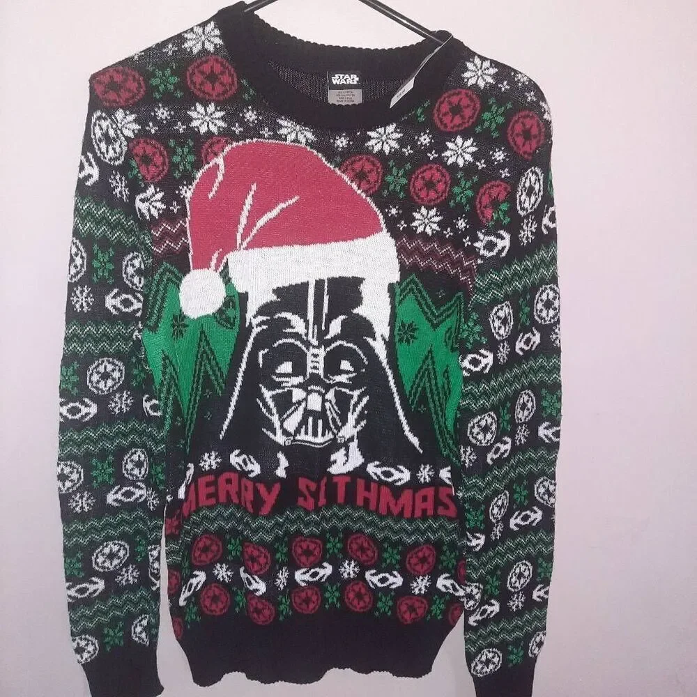 Ugly Christmas Sweater Star Wars Merry Sithmas Size Small New With Tags
